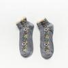 Botas nuevas de primavera y verano bajo el encaje de algodón vintage calcetines para mujer calcetines de barco florales pequeños calcetines para niños de primavera y verano