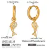 Collar de Acero de Titanio Jieding Lujo Ligero Nicho Joyería Oceánica Set de Aretes de Acero Inoxidable Accesorios Estilo Vacaciones Pulsera Apilamiento
