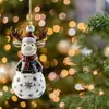 Navidad Transfronteriza Más Vendido Colgante Acrílico Papá Noel y Reno Llavero para Bolsa Adorno para Colgar en el Coche Regalo
