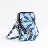Bolsa diagonal para teléfono móvil al por mayor Nueva Bolsa pequeña para mujer Bolsa de tela para teléfono móvil bolsa vertical para cuello brazo muñeca monedero