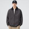 Cárdigan Sudadera Holgada con Solapa Estilo Nuevo Primavera y Otoño 2025 para Hombre Estilo Japonés Retro Moderno Versátil Casual Pareja Negro