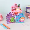 Ventas Directas de Fábrica Artesanías de Madera, Papelería de Oficina Creativa y Práctica, Portalápices de Castillo de Princesas de Dibujos Animados con Logo Imprimible