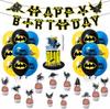 Globo de Látex de Superhéroe Decoración de Fiesta Globo de Película de Aluminio de Spiderman Vengadores Set de Cumpleaños para Niños