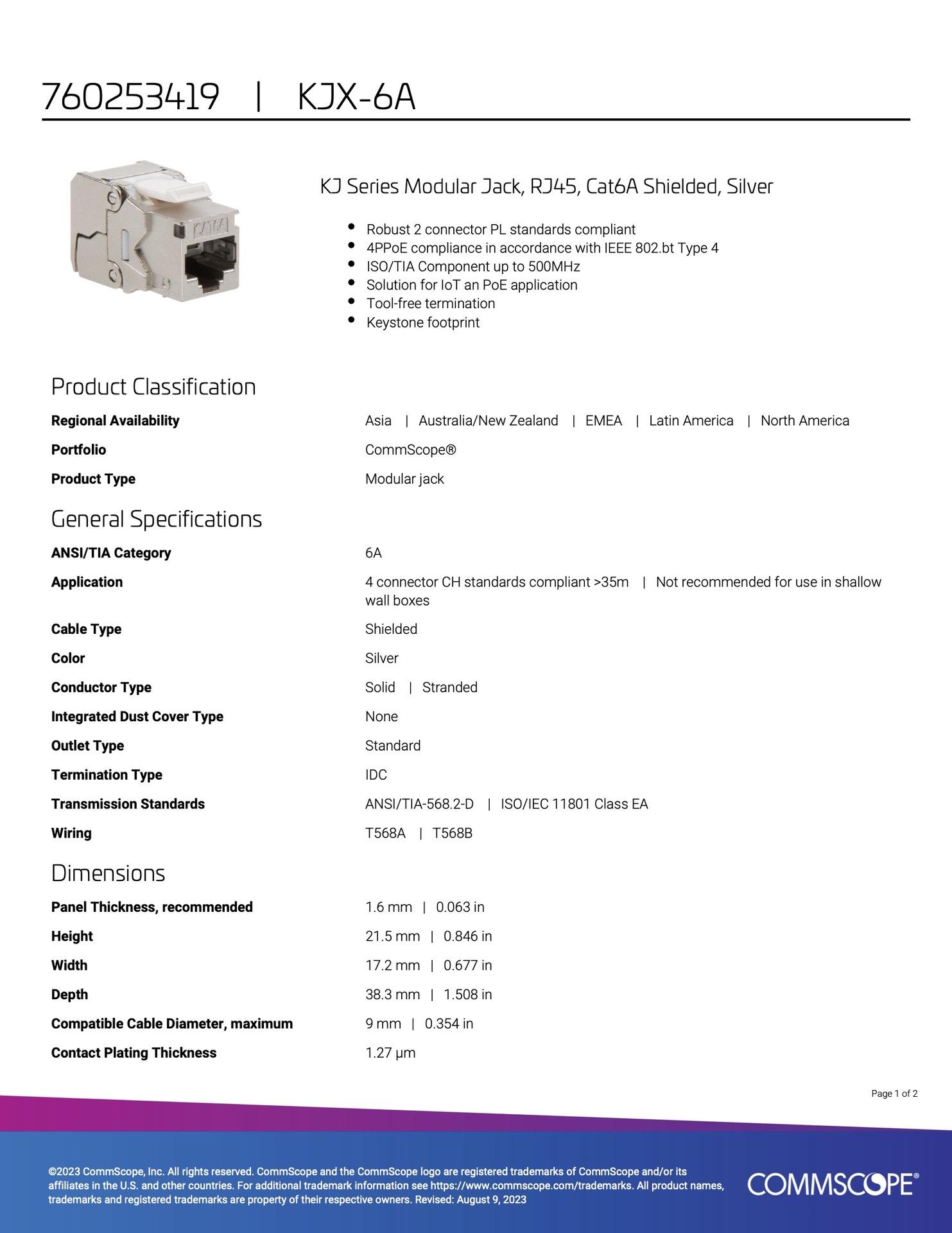 760253419 Product specificatio