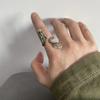 Anillo de cigarrillos con forma de calavera creativa y diseño moderno, con forma de mano y forma de dragón, para fumar y fumar.