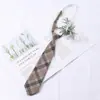 Corbata Pequeña Jk Estilo Universitario Femenino Cuadros Perezoso Uniforme Japonés Estilo Harajuku Camisa Corbata de Lazo Ins Tendencia para Estudiantes Hombres y Mujeres