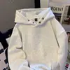 Sudadera con capucha de peso pesado de moda para estudiantes para hombre, otoño e invierno, marca de alta gama, sudadera con capucha de estilo americano, casual de estilo japonés