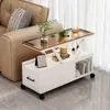 Mesa Auxiliar de Cristal para Sofá para Uso Doméstico, Mesa Pequeña para Sala de Estar, Mesa de Café, Mesa Móvil de Lujo Ligero, Mesa de Esquina, Gabinete, Gabinete de Almacenamiento