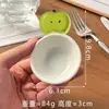 Pratos de Condimento Fofos Selecionados Cuidadosamente Série de Frutas 3D Estilo Alça, Pratos de Molho, Pequenos Pratos Domésticos Cerâmicos Coloridos sob Esmalte