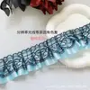 Varios Accesorios de Encaje Negro Satén Plisado con Ribete de Encaje, Accesorios para el Cabello, Cintas para Abanico, Materiales Decorativos Hechos a Mano para Manualidades