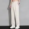 Pantalones Casuales Holgados de Talla Grande para Hombre y Mujer de Verano de Seda de Hielo Delgados Sueltos Rectos Largos Pantalones Holgados