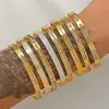 Pulseira de titânio dourada estilo europeu e americano para mulheres, aço inoxidável, leve, luxuosa, de alta qualidade, moda de nicho e com zircônia cúbica
