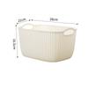 Cesta de Armazenamento Plástica Caixa de Armazenamento para Guarda-Roupa Cesta de Banho Dormitório Cesta de Roupas Sujas com Aparência de Rattan Cesta de Brinquedos Cesta de Armazenamento Portátil