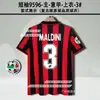 0910 Camiseta AC Milan Local Visitante Kaka Beckham Pirlo Manga Corta Manga Larga Uniforme de Fútbol Retro