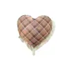 Globo de Película de Aluminio Amor Monocromático de 18 Pulgadas Decoración Boda Día de San Valentín Año Nuevo Disposición Habitación Boda Lámina de Aluminio en Forma de Corazón