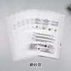 Saco com Fecho Transparente Fosco Personalizado com Mensagem de Aviso para Roupas Íntimas, Calças, Meias, Embalagem de Roupas, Armazenamento e Sacos de Embalagem, Sacos Autoadesivos