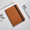 Capa de Passaporte em Couro PU em Estoque com Fivela, Multifuncional, Durável, Anti-Magnético, Antifurto, Porta-Documento de Identidade Bolsa para Passaporte