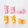 Criativo Bonito Casal Coroa Urso DIY Decorações Cego Bolsa Pendurado Acessórios Micro Paisagem Ornamentos de Carro de Mesa
