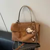 Bolsa Tote Casual Retrô Transfronteiriça para Mulheres 2025 Outono Nova Tendência Grande Capacidade Estilo Estrangeiro Luxo Leve Ombro Único Transversal