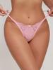 Tanga sexy transfronteriza de encaje para mujer sin costuras comercio exterior europeo y americano suministro en stock cintura baja ropa interior para dama