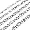Venta Caliente Transfronteriza Acero Inoxidable Figaro 6mm Collar de Tres Piezas Popular Europeo y Americano Lado Nk Collar de Acero de Titanio Venta al por Mayor