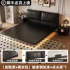 Nuevo Modelo 2026 Cama Flotante con Tapicería de Cuero Genuino, Cama Doble Moderna Minimalista con Estructura de Hierro, Cama de Boda, Cama Grande de Alta Gama