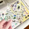 Pegatinas de material de collage para manuales de novelas m, populares estilo anime salvaje y rebelde "pseudo-canalla" "cautivo en la noche eterna" pegatinas