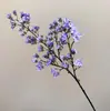 Flores Artificiais de Alta Qualidade com Hastes Curtas, Flor de Pessegueiro e Flor de Cerejeira em Tecido de Seda, Flores Artificiais para Decoração de Casa, Arranjos Florais para Mesa de Jantar da Sala de Estar, Buquês de Flores