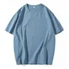 Camisetas de manga corta 190g de algodón puro para primavera y verano, camisetas blancas lisas de manga corta para parejas, camisetas de color liso, fábrica mayorista para uniformes escolares