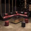 Cafetería Tienda de Té de Leche Retro Sofá de un/doble asiento Salón de Música Pequeño Bar de Vinos Cabinas de Restaurante Occidental Mesas y Sillas
