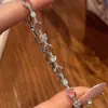 Popular Exquisito y de Alta Gama Mini Pulsera de Diamantes en Forma de Diamante Joyería de Mano de Alta Gama Envío Directo