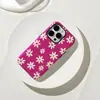 Capa de Celular Margarida Color-Blocking Simples Estilo Coreano para Meninas Iphone16Pro Película Capa Protetora Dura Shell Apple 17