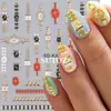 Puxixi Nuevas Pegatinas para Uñas Lujo Accesible Reloj Retro Reloj Relieve Estéreo Pegatina Adhesiva para Uñas Uña