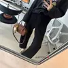 Bien* Los Pantalones Unisex de Cintura Estrecha, Curvados Tipo Plátano, Cónicos y de Forma de Cimitarra para Primavera, Otoño e Invierno