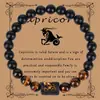 Ventas Directas de Fábrica en Stock Pulseras de Cuentas Redondas de los Doce Signos del Zodíaco Pulseras de Comercio Exterior Transfronterizo Pulseras de Cristal de Ojo de Tigre