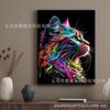 Pintura de diamante DIY transfronteriza de Amazon, lindo gato, imagen grupal, diamante redondo, diamante completo, pintura decorativa para sala de estar y dormitorio, venta al por mayor