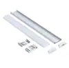 Kit de Canal de Aluminio para Tira de Luz LED Dura Personalizada, Luz Lineal, Perfil de Aluminio Engrosado, Canal de Luz de Montaje Superficial, Accesorios de Cubierta de Luz Extruida de PC