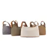 Nova Bolsa de Lona de Verão com Alça de Couro e Alça Transversal, Bolsa Transversal Versátil para o Dia a Dia e para o Trabalho no Estilo Floresta