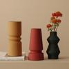 Jarrón nórdico simple creativo con diseño geométrico de Morandi, para sala de estar, vinoteca, adornos, arreglos florales, jarrón de cerámica.
