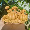 Calabaza tallada en madera de ciprés Ruyi Adornos Raíz de madera Tallado Simbolizando una cosecha abundante Caoba Decoración Artesanía para Sala de Estar del Hogar