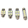 Luz LED 5050 4SMD de doble punta para coche, luz de lectura, luz de techo, bombilla de matrícula, luz de maletero, directo de fábrica
