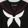 Estudiantes japoneses estilo universitario JK uniforme camisa traje de marinero accesorios gratis corbata de pez dorado corbata de lazo femenina