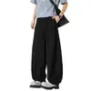 2026 Comercio Exterior Transfronterizo Verano Talla Grande Estilo Perezoso Yamamoto Pantalones para Hombre Rectos Largos de Pierna Ancha Casuales