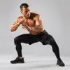 Mallas Deportivas Falsas de Dos Piezas Transfronterizas para Hombre, Pantalones de Fitness Elásticos de Secado Rápido de Otoño, Pantalones de Entrenamiento para Baloncesto y Correr, Amazon