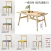 Mesa de comedor para hogar pequeño, mesa de comedor y silla combinadas modernas y sencillas, mesa de comedor de ocio, mesa rectangular nórdica económica