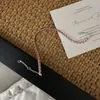 Pulseira de Corda Vermelha Trançada em Prata Esterlina S925 Novo Design Chinês de Nicho Moda Simples Corrente Básica Pulseira Empilhável Usável