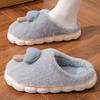 Chinelos de Algodão de Inverno Femininos de Casal Fofos Quentinhos para Casa Chinelos de Pelúcia Bobos Outono e Inverno