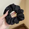 Scrunchie de Alta Qualidade Estilo Coreano para Mulheres, Elástico de Cabelo com Laço de Tecido da Moda, Acessório de Cabelo Corda para Coque Doce e Fofo