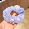 Otoño e Invierno Lindo Anillo para el Cabello Soñador Crema Púrpura Kulomi Dibujos Animados Amor Anillo Intestino Grueso Dulce Accesorios para el Cabello para Cola de Caballo