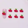 Nuevas decoraciones para uñas con temática de frutas: dijes de resina de uva y fresa, pinzas para el cabello de pegamento cremoso para manualidades y accesorios para uñas